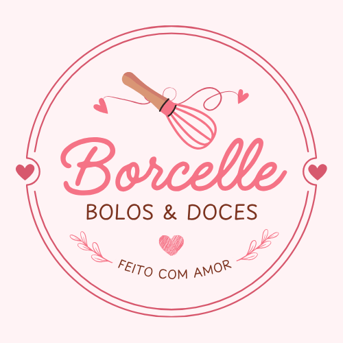 Identidade Visual com logotipo para a marca Borcelle Bolos e Doces